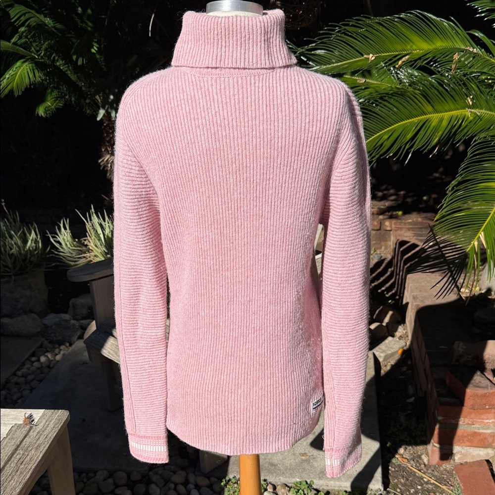Pink Scotch & Soda Turtleneck Sweater, M